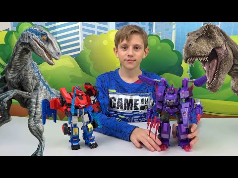 Видео: Динозавры и Трансформеры Dinoster - КТО СИЛЬНЕЕ ?