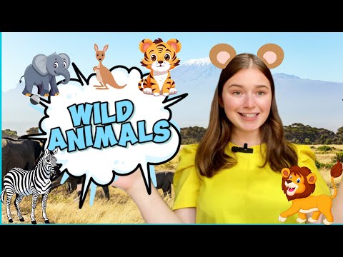 Видео: Приключения с дикими животными на английском! 🦁🐯🐻| Изучаем животных весело!"