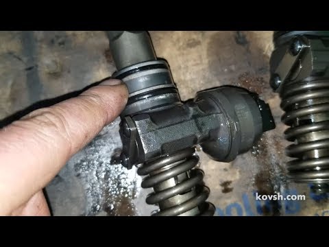 Видео: К чему приводит установка неоригинальных ремкомплектов и неправильная затяжка насос-форсунок VW, AJM
