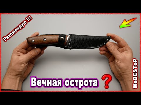 Видео: Китайский нож который может !!! Шикарный охотничий нож с Aliexpress. Бритвенная острота на вечно?