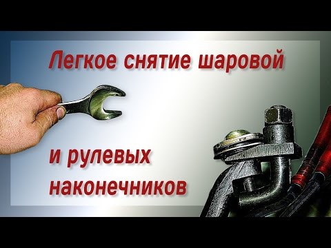 Видео: Как снять шаровую или наконечник. Хороший съемник.