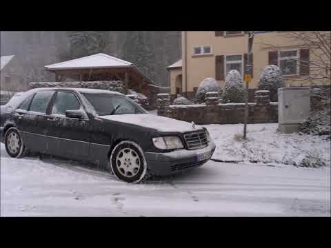 Видео: По снегу W140, A8, W211, Over the snow.