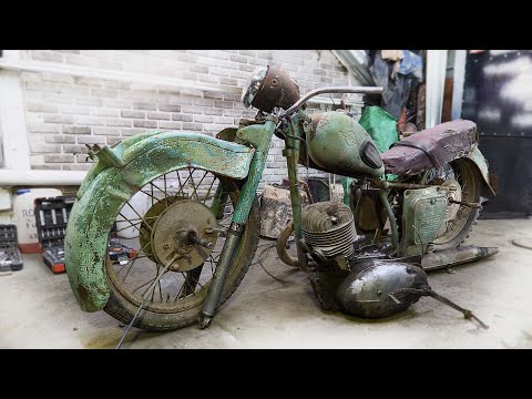 Видео: Восстановление Старого Брошенного Мотоцикла ИЖ-56 - Часть 1