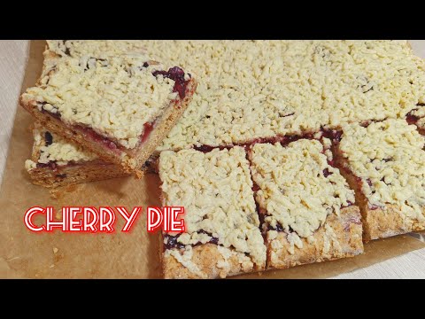 Видео: Cherry pie recipe 🍒| Пирог с вишней рецепт приготовления  | Kirschkuchen