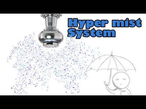 Видео: Hyper mist fire extinguishing system. Как устроена спринклерная система и как она работает.