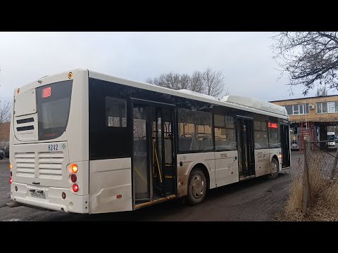 Видео: Зимний Волгоград. Автобусный маршрут 103. "Село Ивановка" - "Автоколонна 1208"