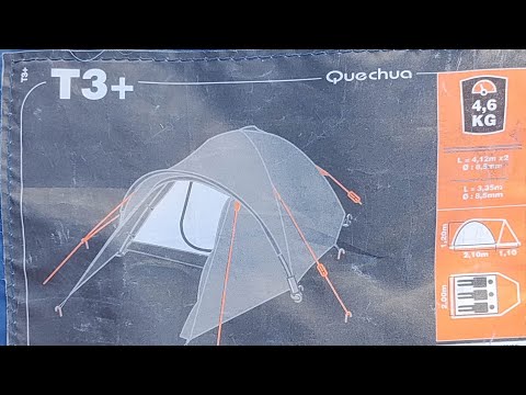 Видео: Quechua T3+ короткий обзор палатки.