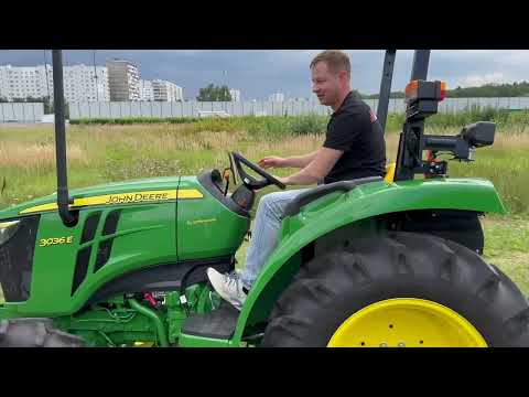 Видео: Минитрактор John Deere 3036E Бюджетный трактор по американским стандартам