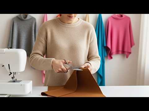 Видео: 6 моделей осенних и зимних накидок, которые можно сшить за один день без выкроек