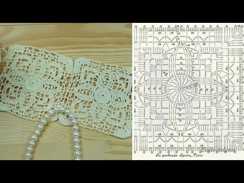 Видео: Красивейший квадрат вязаный крючком