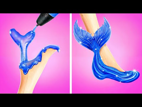 Видео: Барби Потеряла Туфли | Превращение куклы Барби в Фею от Jelly DO Challenge