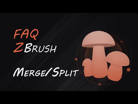 Видео: Соединить и Разъединить объекты в ZBrush | FAQ-5