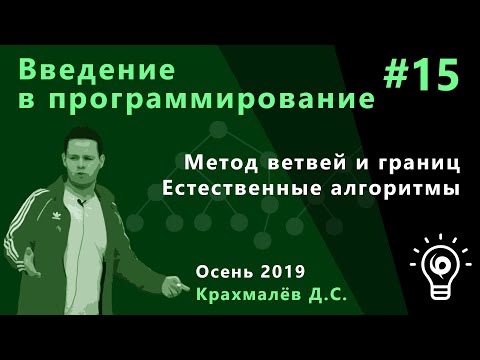 Видео: Введение в программирование №15. Метод ветвей и границ, естественные алгоритмы