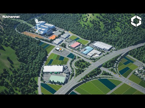 Видео: Развязка + мусоросжигательный завод! Долинная инфраструктура | CitiesSkylines2 | Qingling EP16