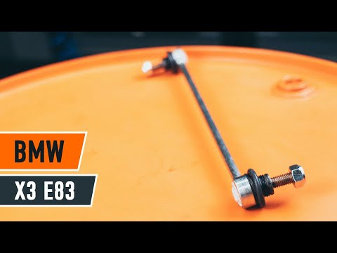 Видео: Как да сменим предна стойка на стабилизатор на BMW X3 E83 [ИНСТРУКЦИЯ]