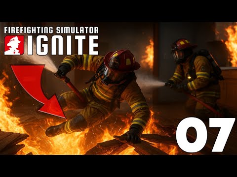 Видео: 🔥ЕТАЖА СЕ СРУТИ! ПАДНАХ В ПЛАМЪЦИТЕ🔥🚒 | Firefighting Simulator: Ignite Ep.7
