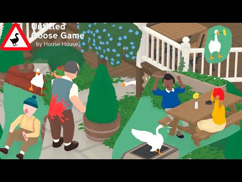 Видео: Большая радость - гусь в пабе. Или не совсем... ▶ Миссии в пабе ▶ Untitled Goose Game #4