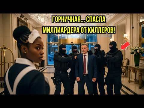 Видео: 5 человек окружили миллиардера в отеле — но горничная спасла его, показав невероятные навыки