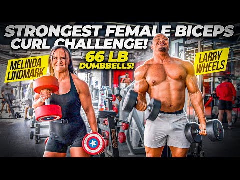 Видео: Самые сильные женские бицепсы? Мелинда Линдмарк и Макс Уайетт!