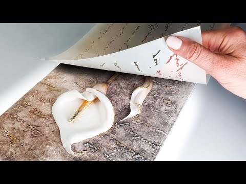 Видео: КАК ДОБАВИТЬ 3D-ТЕКСТ НА ХОЛСТ! Простая техника ТЕКСТУРЫ! Искусство с каллами | Учебник AB Creative