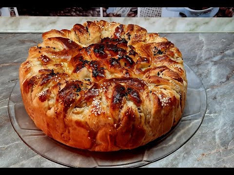 Видео: 🎄Восхитительный РОЖДЕСТВЕНСКИЙ ПИРОГ " ЦВЕТОК" 💯📌 Тесто как Пух ❗ Готовить Проще Простого ❗