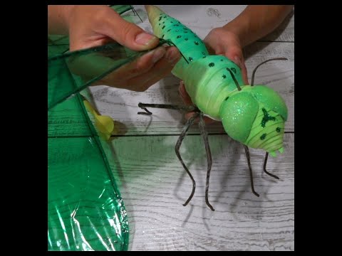 Видео: Вы не поверите! Из таких простых материалов можно сделать такую деталь к ростовым цветам. СТРЕКОЗА