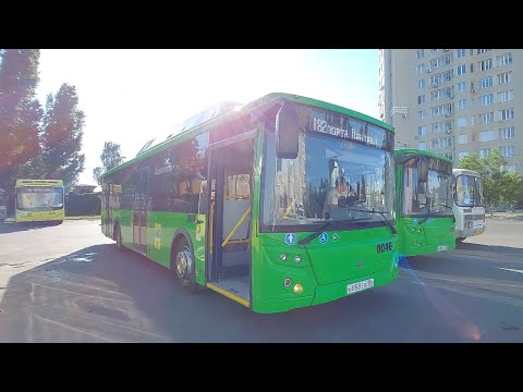 Видео: Автобус 182 (Сады аэропорта Центральный - Улица Челюскинцев) | ЛиАЗ-5292.67 (CNG) | №0046 | Оренбург