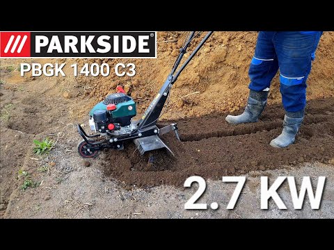 Видео: Бензиновый садовый культиватор 2,7 кВт Parkside PBGK 1400 C3.