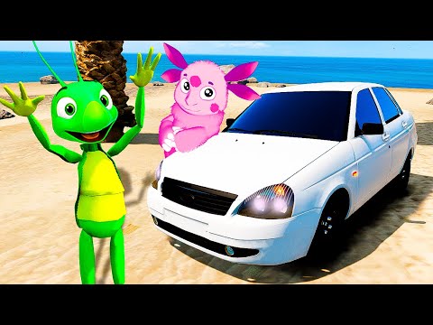 Видео: УГНАЛ ВСЕ РУССКИЕ МАШИНЫ КУЗИ В ГТА 5 МОДЫ! Лунтик И Его Друзья в GTA 5! ГТА ВИДЕО MODS