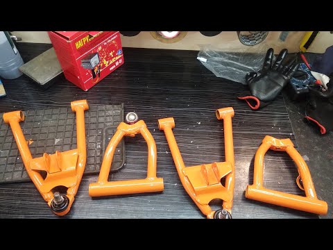 Видео: Переделка подвески рычагов (шаровых) KAYO PREDATOR 110. Удачная заморочка для детского квадрика#kayo