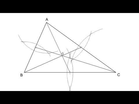 Видео: Как найти центроид треугольника