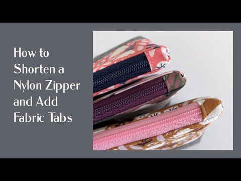 Видео: ПОШАГОВОЕ РУКОВОДСТВО по укорачиванию нейлоновой молнии + добавлению тканевых планок. Профессиона...