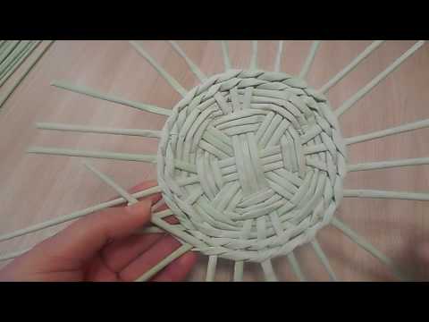 Видео: Плетем круглое дно