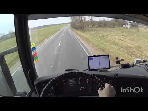 Видео: Республика Беларусь, деревни Боруны и Гольшаны. Вид из кабины SCANIA