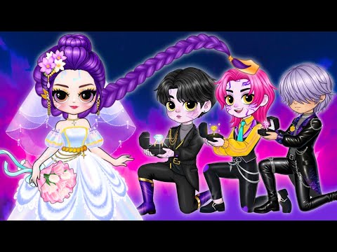 Видео: 💍✨ Цифровое искусство K-Pop Demon Hunters: свадебный наряд для парней Руми, Зои, Миры и Саджи!
