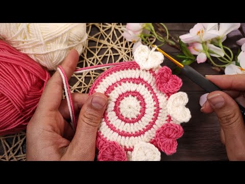 Видео: 🔥🔥 Создайте милую подставку крючком с сердцем за считанные минуты!