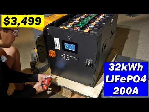 Видео: Огромный самодельный LiFePO4-аккумулятор 32 кВт·ч с ячейками 628 А·ч! Сборка за 90 минут