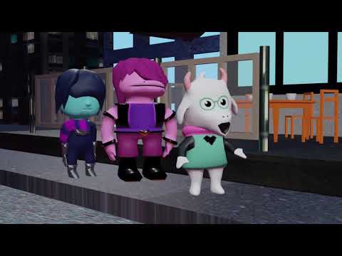 Видео: Крис, Ральзей и Сьюзи в Киберграде (Анимация из Deltarushka game)