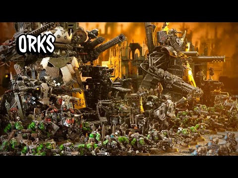 Видео: ORKS — Обзор модельного ряда Орков WARHAMMER 40000