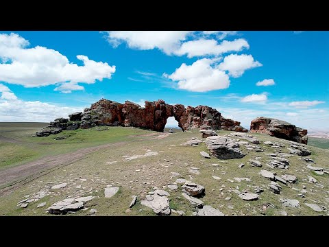 Видео: Мухартын гол и Каменная арка. Монголия.