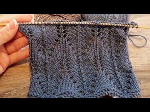 Видео: Простые и красивые узоры спицами. Схемы.