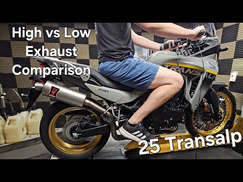 Видео: Между этими двумя конструкциями выхлопной системы на Transalp существует ОГРОМНАЯ разница в произ...