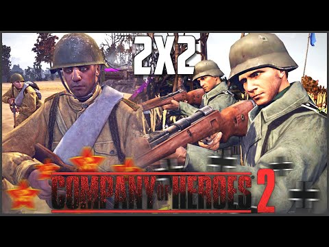 Видео: ЗЕЛЁНАЯ РККА ПРОТИВ ВЕРМАХТА в COMPANY OF HEROES 2!