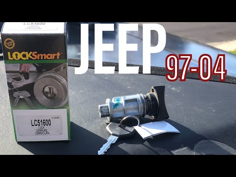 Видео: Как снять цилиндр замка зажигания и заменить его на JEEP Wrangler 97-2006 гг., 24 доллара, TJ YJ ...