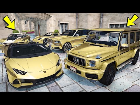 Видео: УГНАЛ КУЧУ ЗОЛОТЫХ ЧИТ ТАЧЕК ЗА 180 СЕКУНД! БИТВА ВОРОВ ГТА 5! ОБЗОР МОДА В GTA 5!