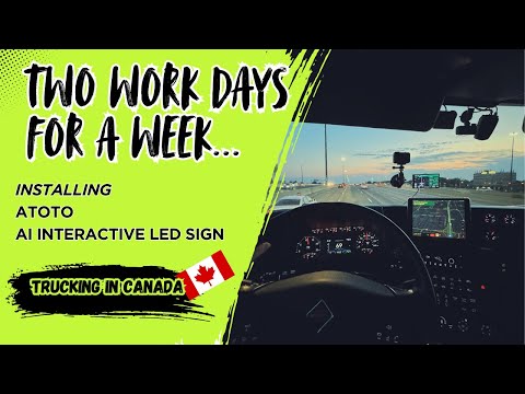 Видео: Два рабочих дня в неделю.. Обзор ATOTO AI Interactive Led Sign. Дальнобой