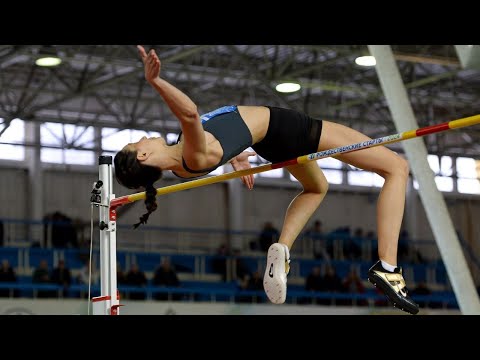 Видео: Прыжки в высоту женщины. Рождественские старты. Мария Ласицкене, Кристина Королёва, Мария Кочанова.