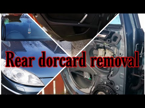 Видео: Peugeot 407 2005 Снятие задней дверной карты.