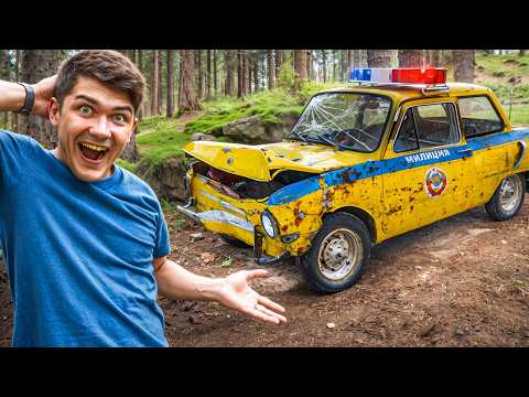 Видео: Оживляем ЗАБРОШЕННЫЙ ПОЛИЦЕЙСКИЙ АВТОМОБИЛЬ в ЛЕСУ! Он Стоял Там 40 ЛЕТ!