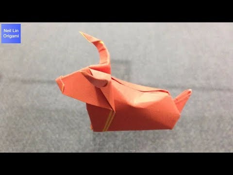 Видео: Оригами бык / Как сделать быка из бумаги